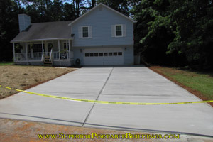 Concrete driveway replacement project 1