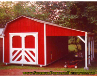 10 x 16 barn with lean to