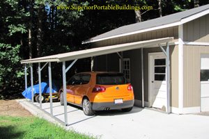 Garages & Carports: 12W x 21L Stand Alone Lean To